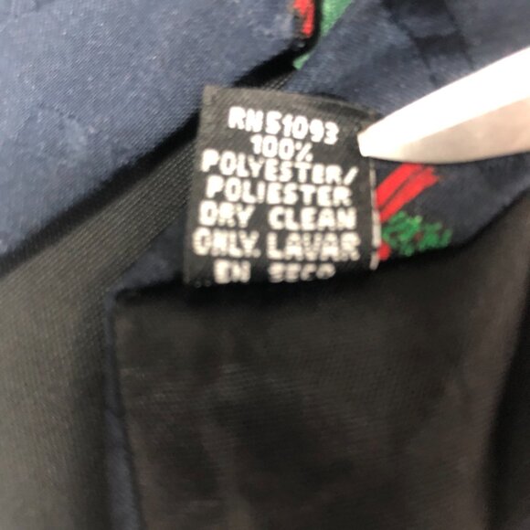 Vintage Hallmark Yule Tie Greetings Necktie Men's Santa Clause and Wreath - Picture 7 of 8